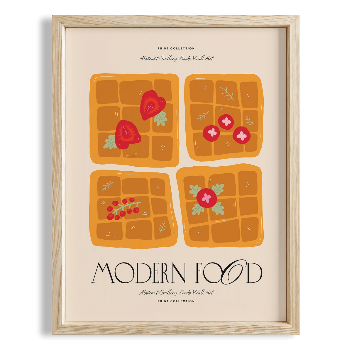 Meyveli Waffle Brunch Modern Food Akdeniz Koleksiyonu
