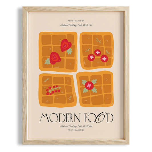 Meyveli Waffle Brunch Modern Food Akdeniz Koleksiyonu