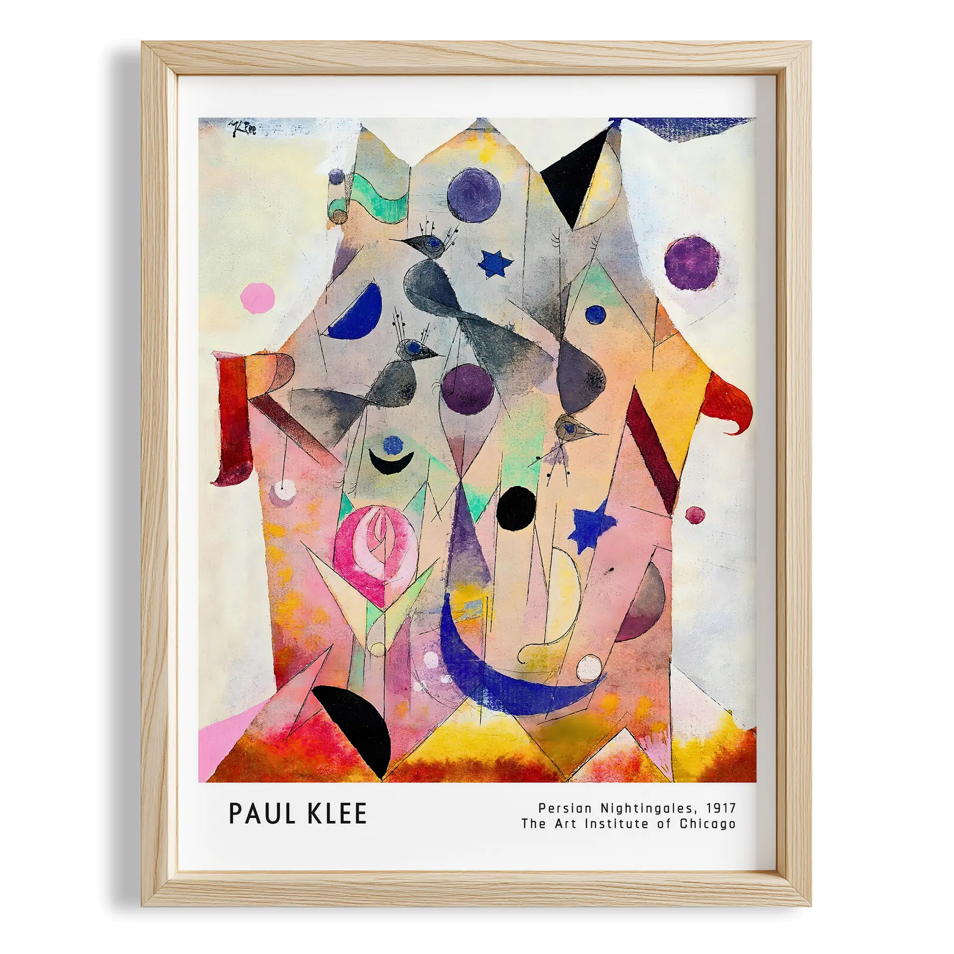 Paul Klee Fars Bülbülleri 1917 Suluboya I Duvar Tablosu