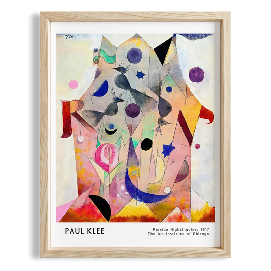 Paul Klee Fars Bülbülleri 1917 Suluboya I Duvar Tablosu