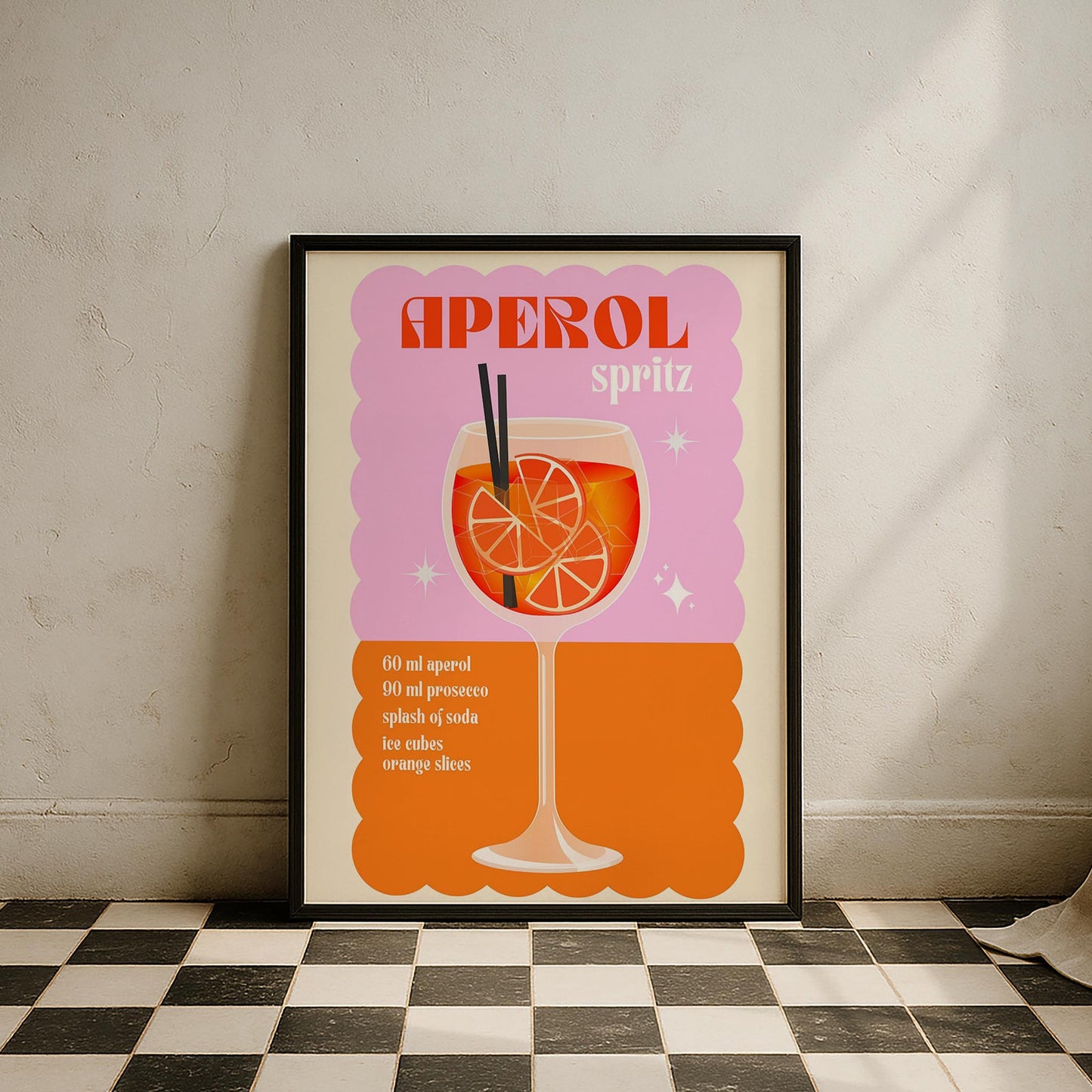 Aperol Spritz Kokteyller Mutfak Duvar Tablosu II