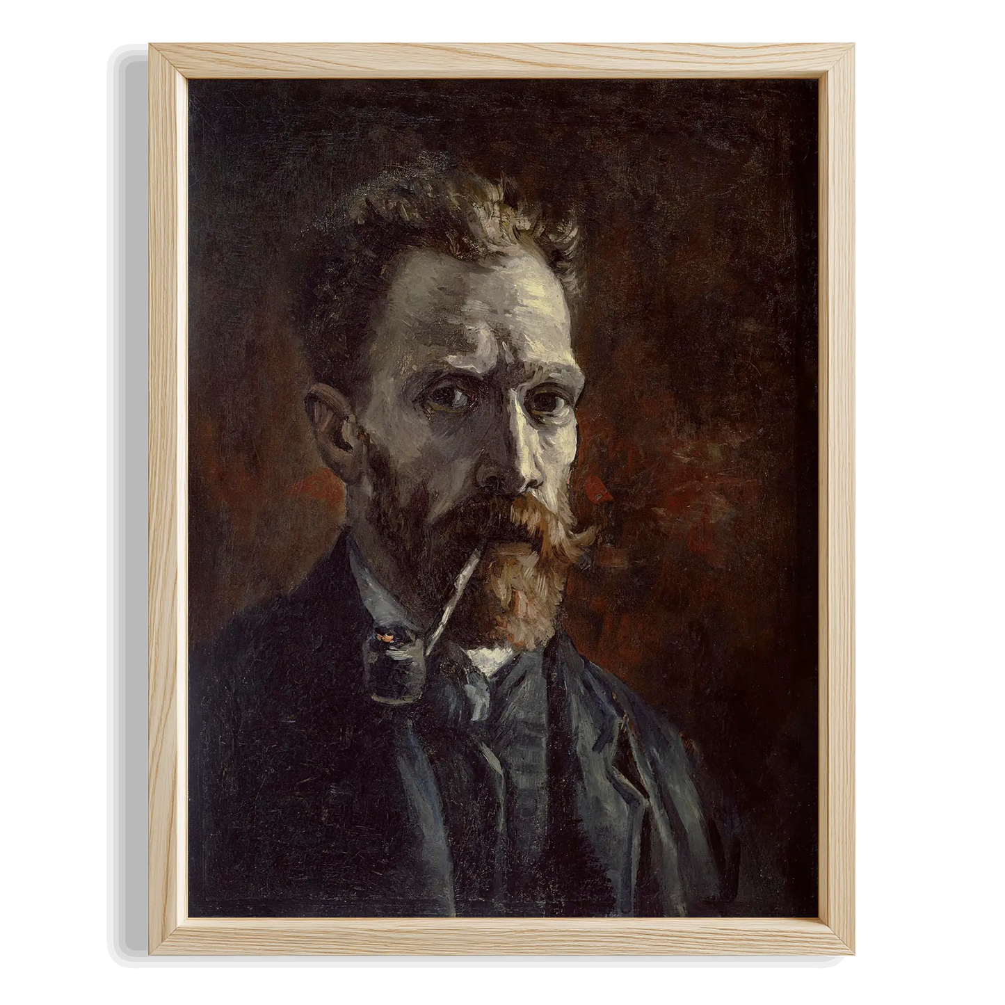 Erkek Portresi - Vincent Van Gogh Ahşap Duvar Tablosu