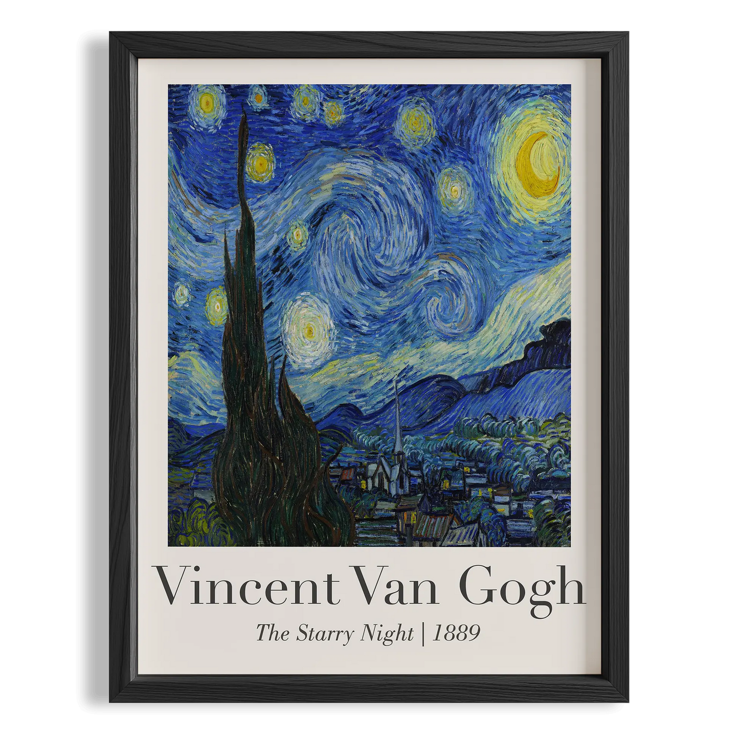 Yıldızlı Gece - Vincent Van Gogh Ahşap Duvar Tablosu