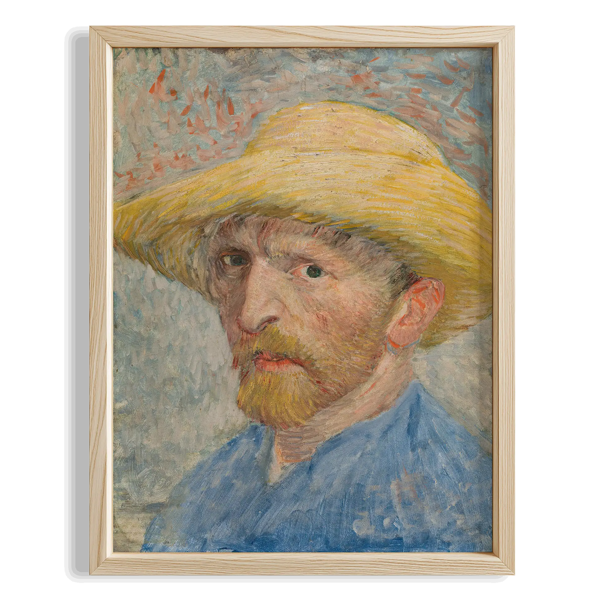 Şapkalı Adam - Vincent Van Gogh Ahşap Duvar Tablosu