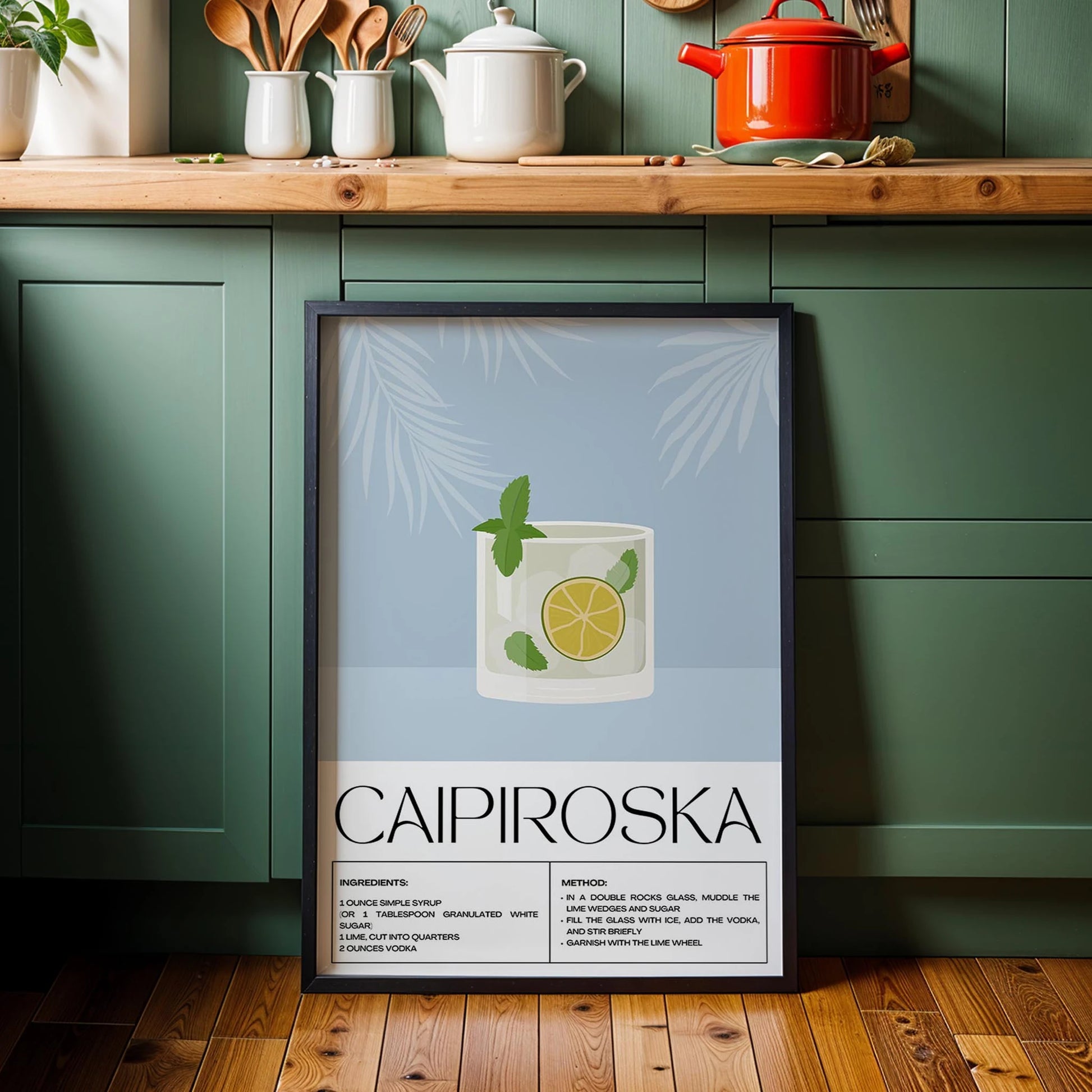 Caipiroska Kokteyl Tarifi Mutfak Duvar Tablosu