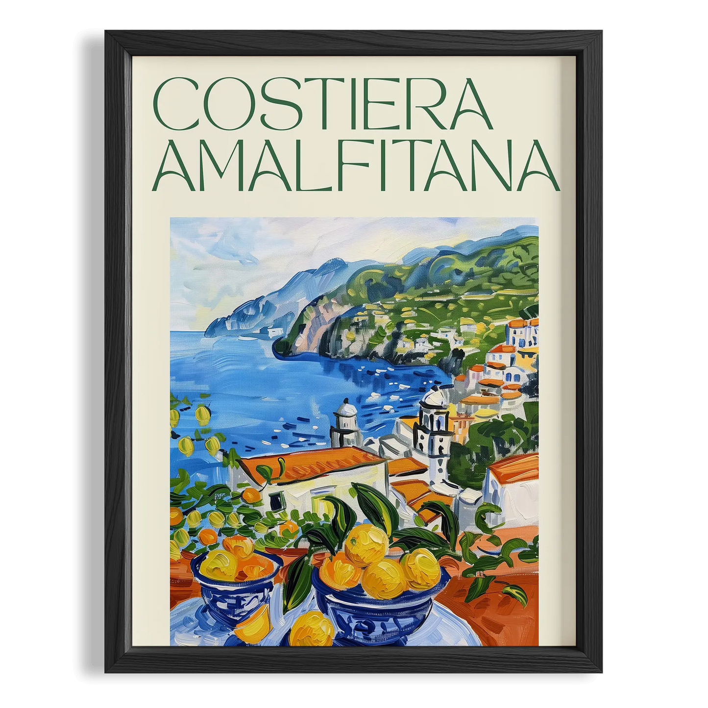 Costiera Amalfitana Akdeniz İtalya Koleksiyonu Mutfak Duvar Tablosu