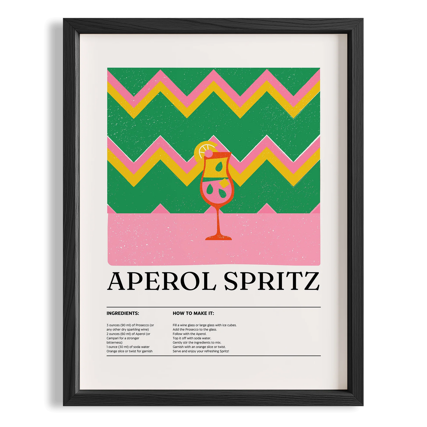 Aperol Spritz Kokteyl Tarifi Mutfak Duvar Tablosu