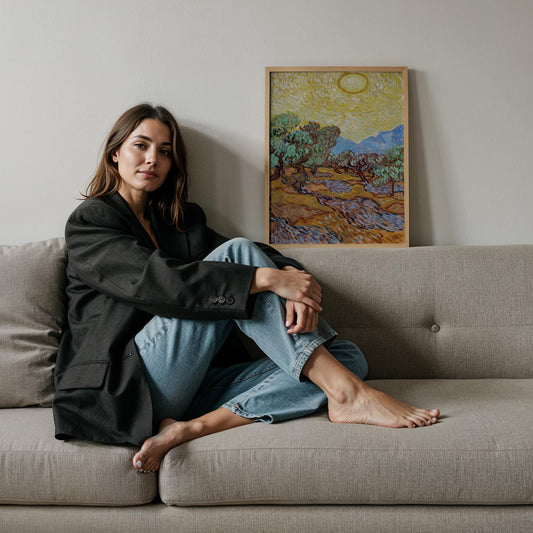 Zeytin Ağaçları - Vincent Van Gogh Ahşap Duvar Tablosu