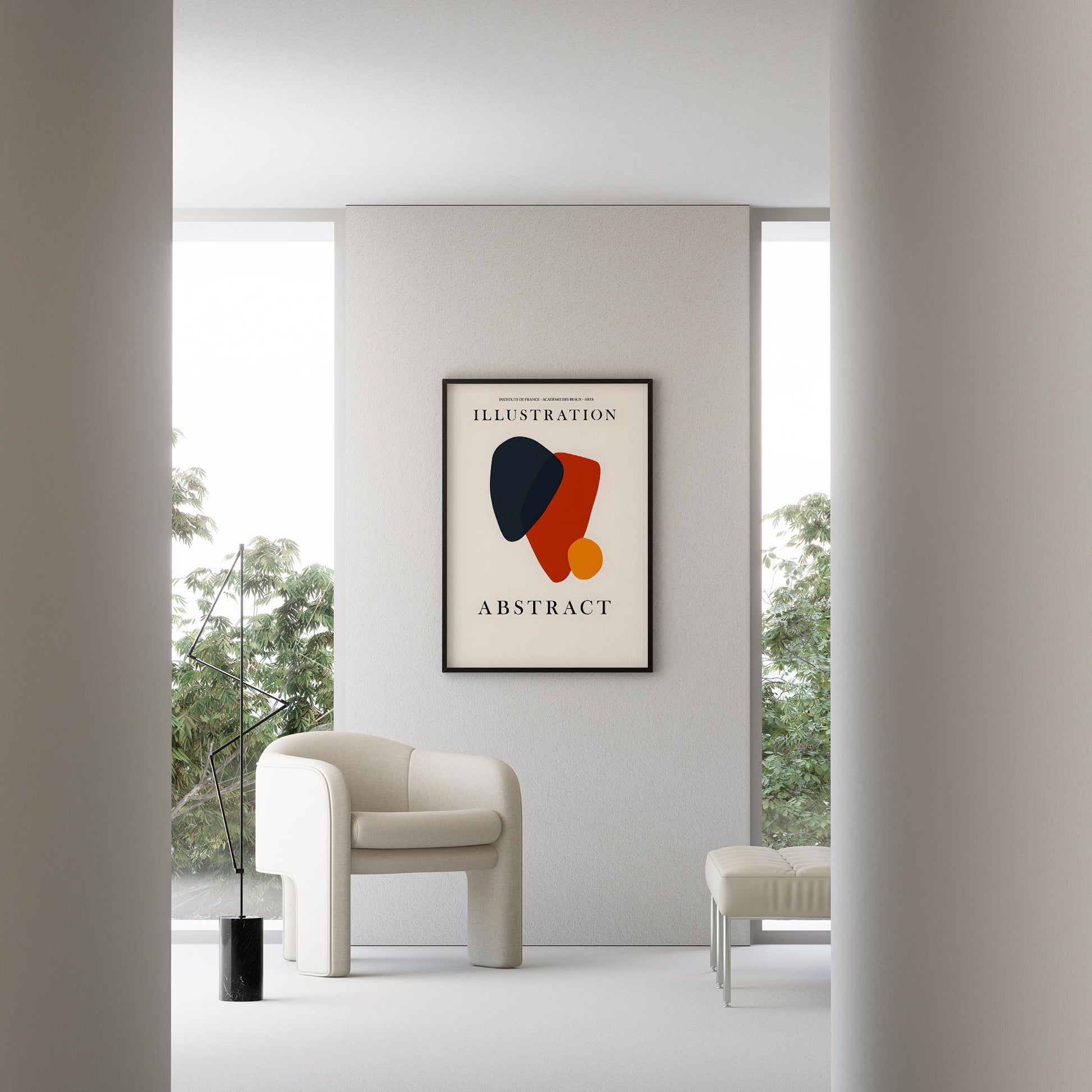 Matisse Kağıt Kesimleri Serisi Abstract Modern Formlar II Duvar Tablosu