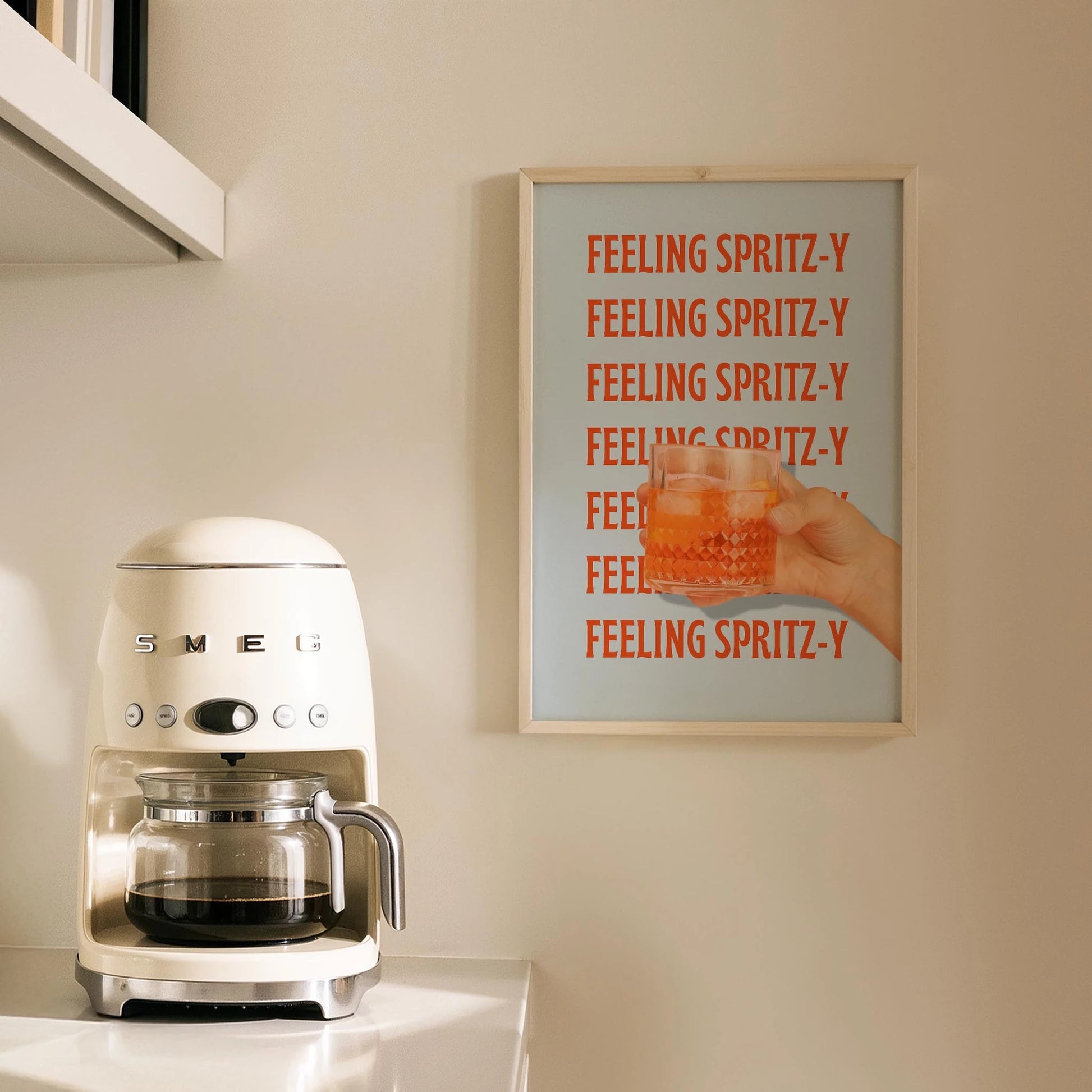 Feeling Spritz-y Tipografi Mutfak Duvar Tablosu