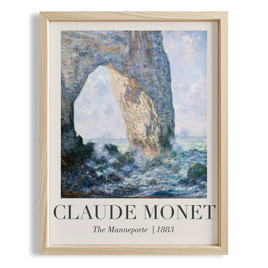 Kayalık Kemer - Claude Monet Ahşap Duvar Tablosu