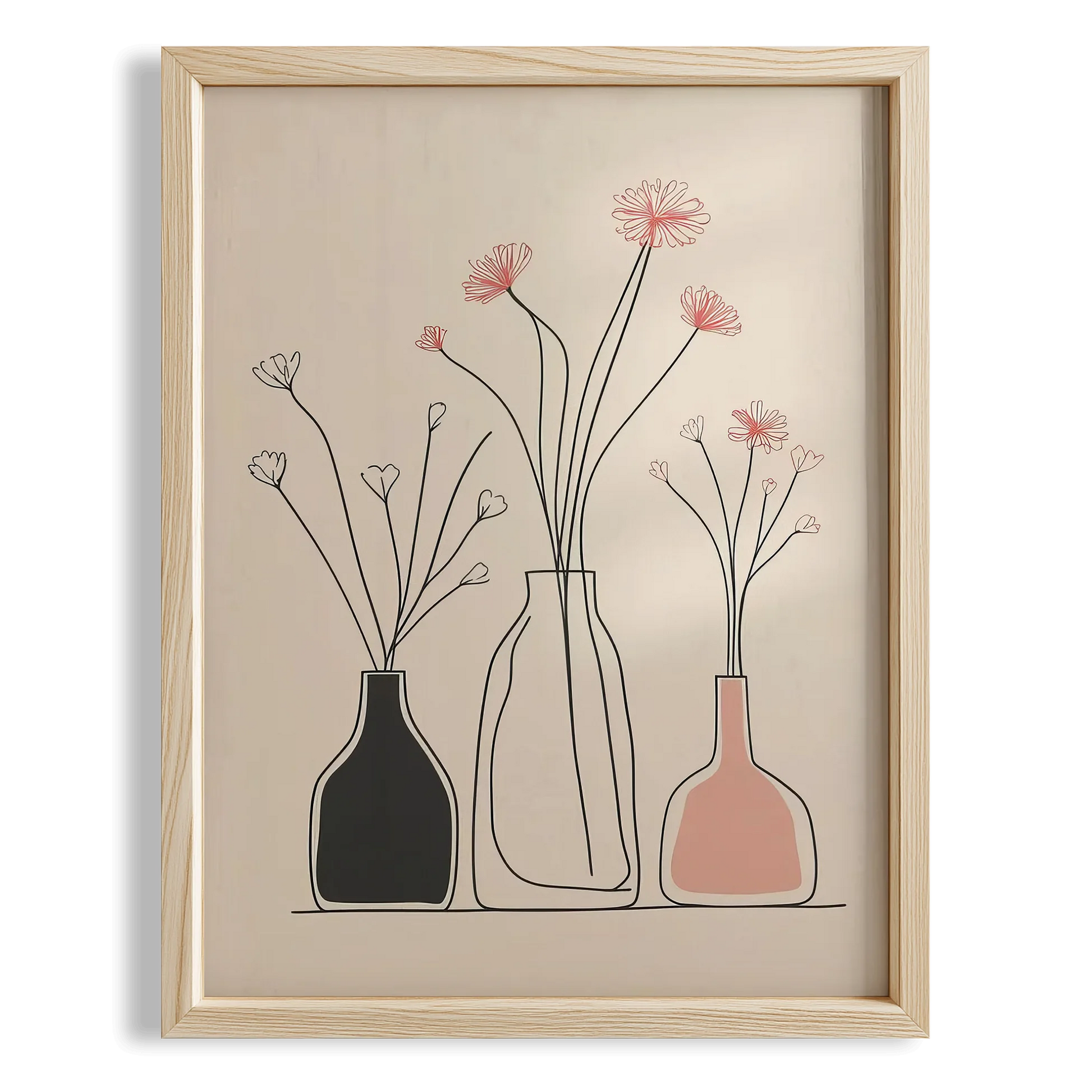 Vazo ve Çiçekler VIII - Minimalist İncelik