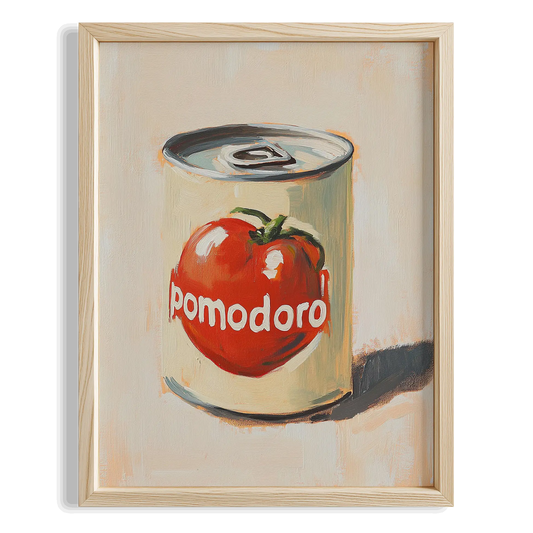 Pomodoro Salça Konservesi İtalyan Stil Mutfak Duvar Tablosu