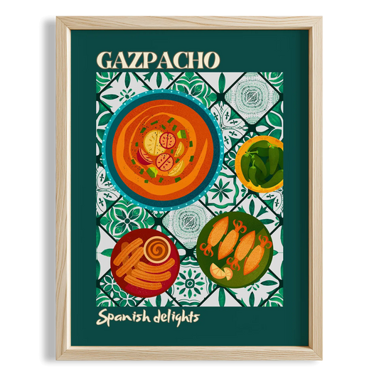 Gazpacho Verde İspanya Koleksiyonu Mutfak Duvar Tablosu