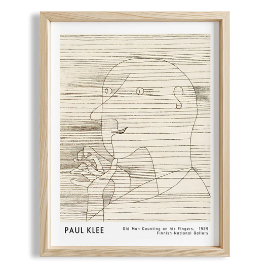 Paul Klee Parmak Sayan Adam 1929 Suluboya I Duvar Tablosu