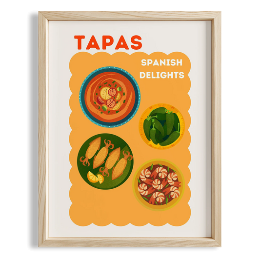 Tapas Akdeniz İspanya Koleksiyonu Mutfak Duvar Tablosu