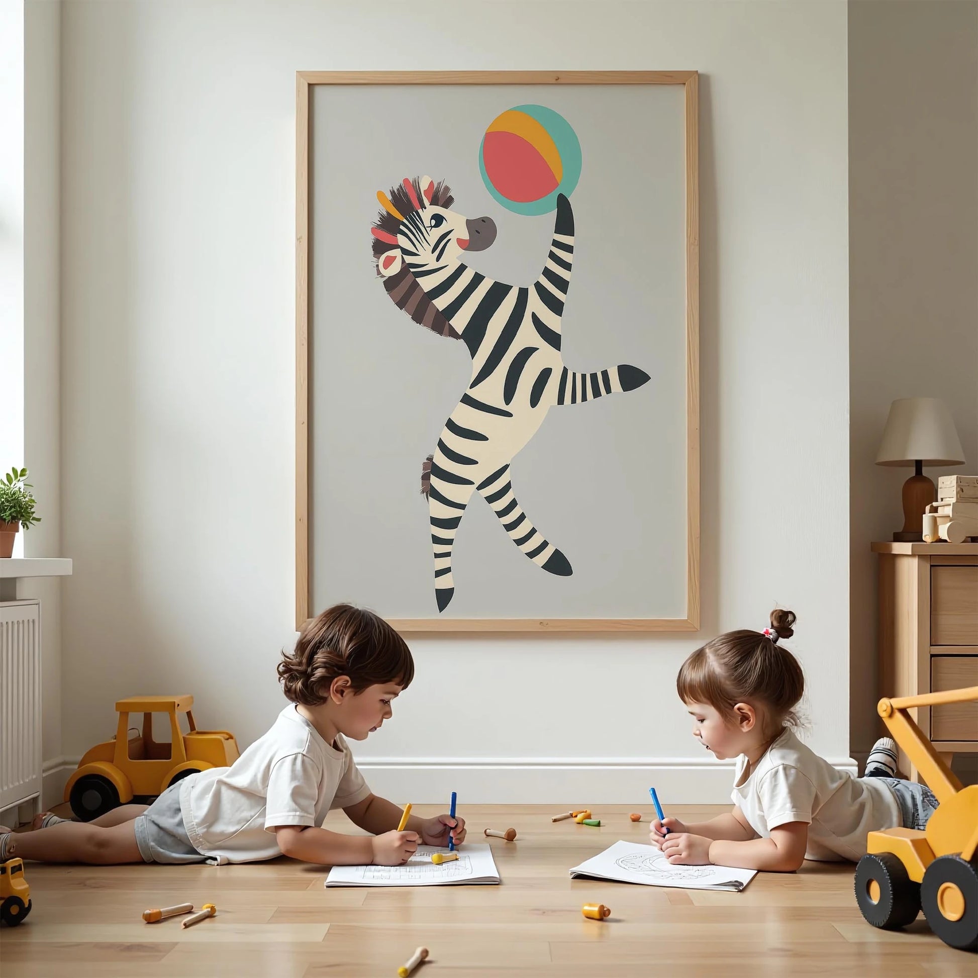 Renkli Toplu Zıpır Zebra