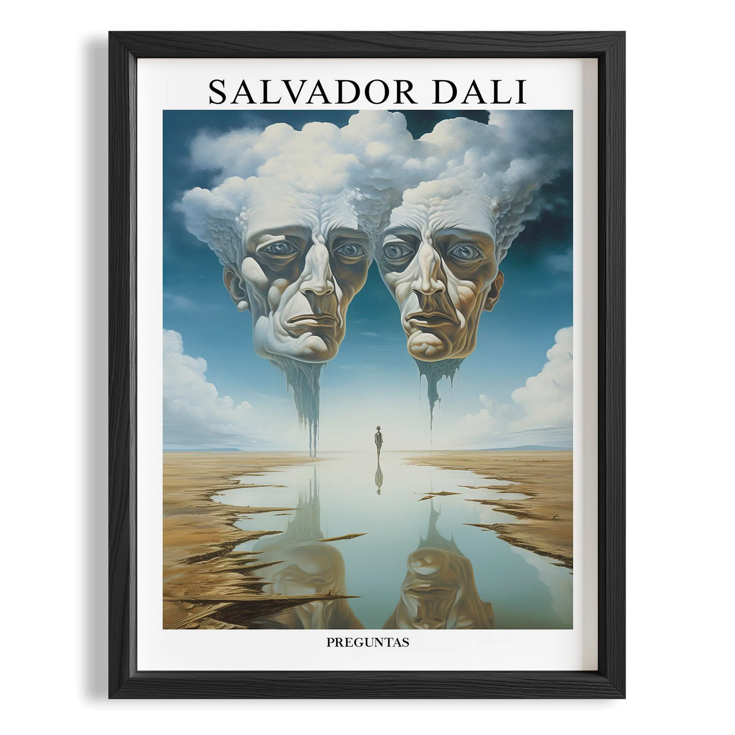 İkili Yüz - Salvador Dali Ahşap Duvar Tablosu