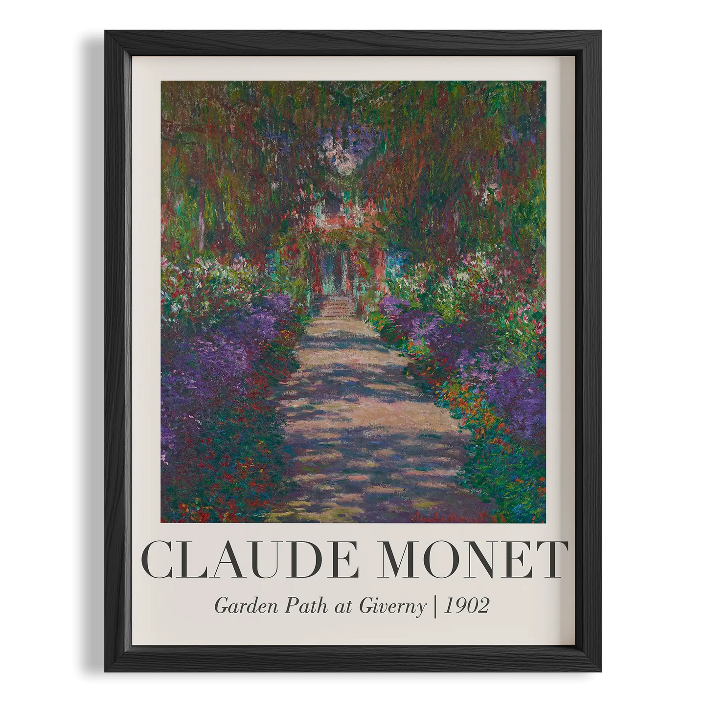 Bahçede Yürüyüş - Claude Monet Ahşap Duvar Tablosu