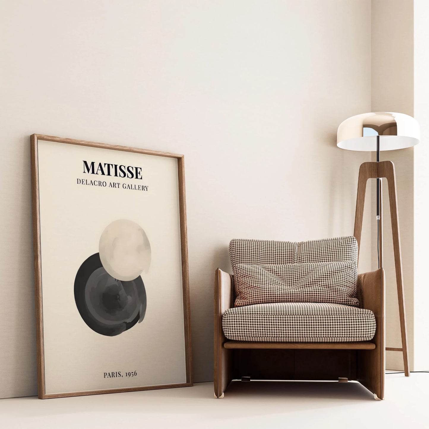 Matisse Kağıt Kesimleri Serisi Minimalist Soyut Sanat I Duvar Tablosu
