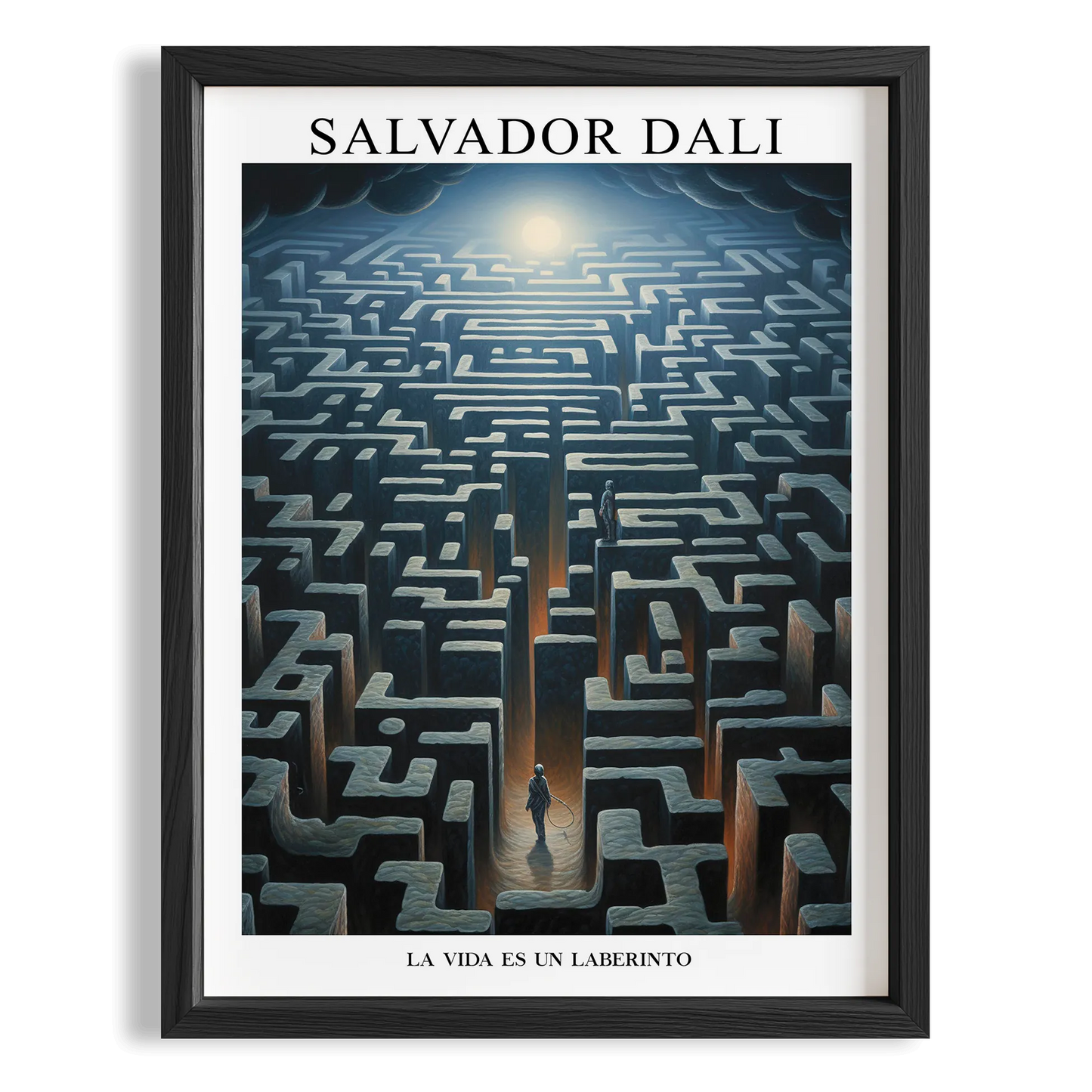 Labirent - Salvador Dali Ahşap Duvar Tablosu