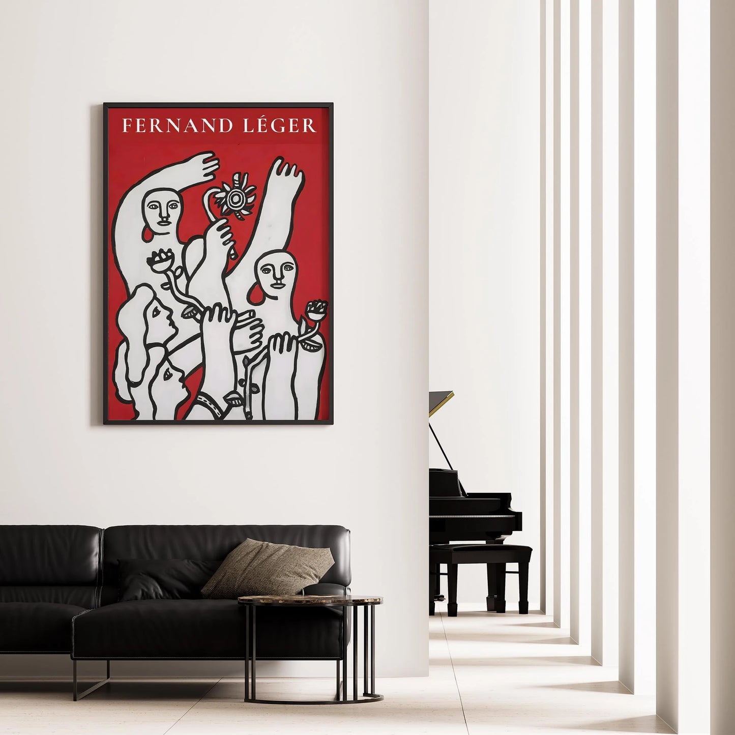 Fernand Leger XXI Duvar Tablosu