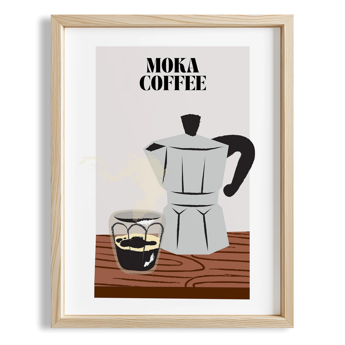 Moka Coffee Akdeniz İtalya Koleksiyonu Mutfak Duvar Tablosu