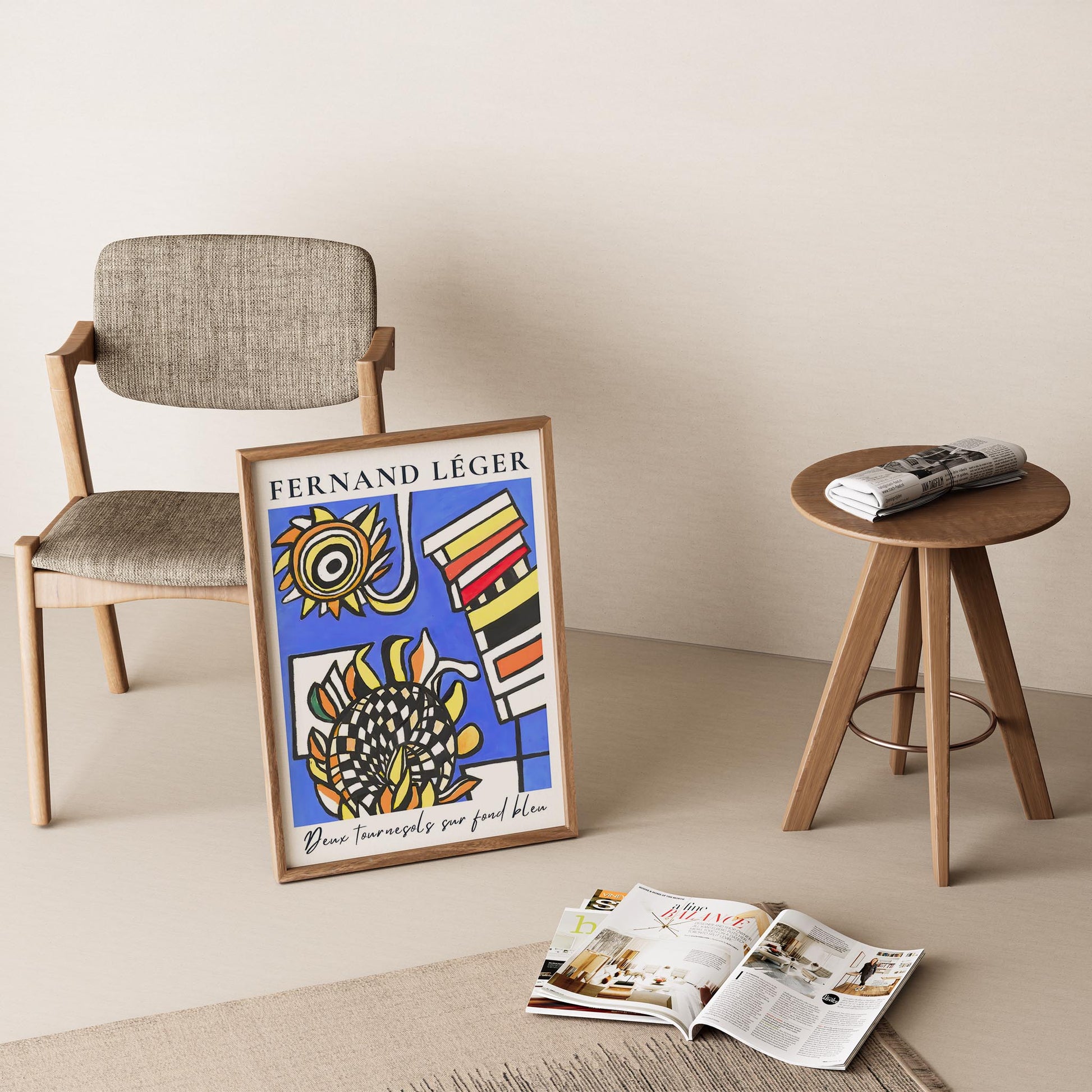 Fernand Leger XIX Duvar Tablosu