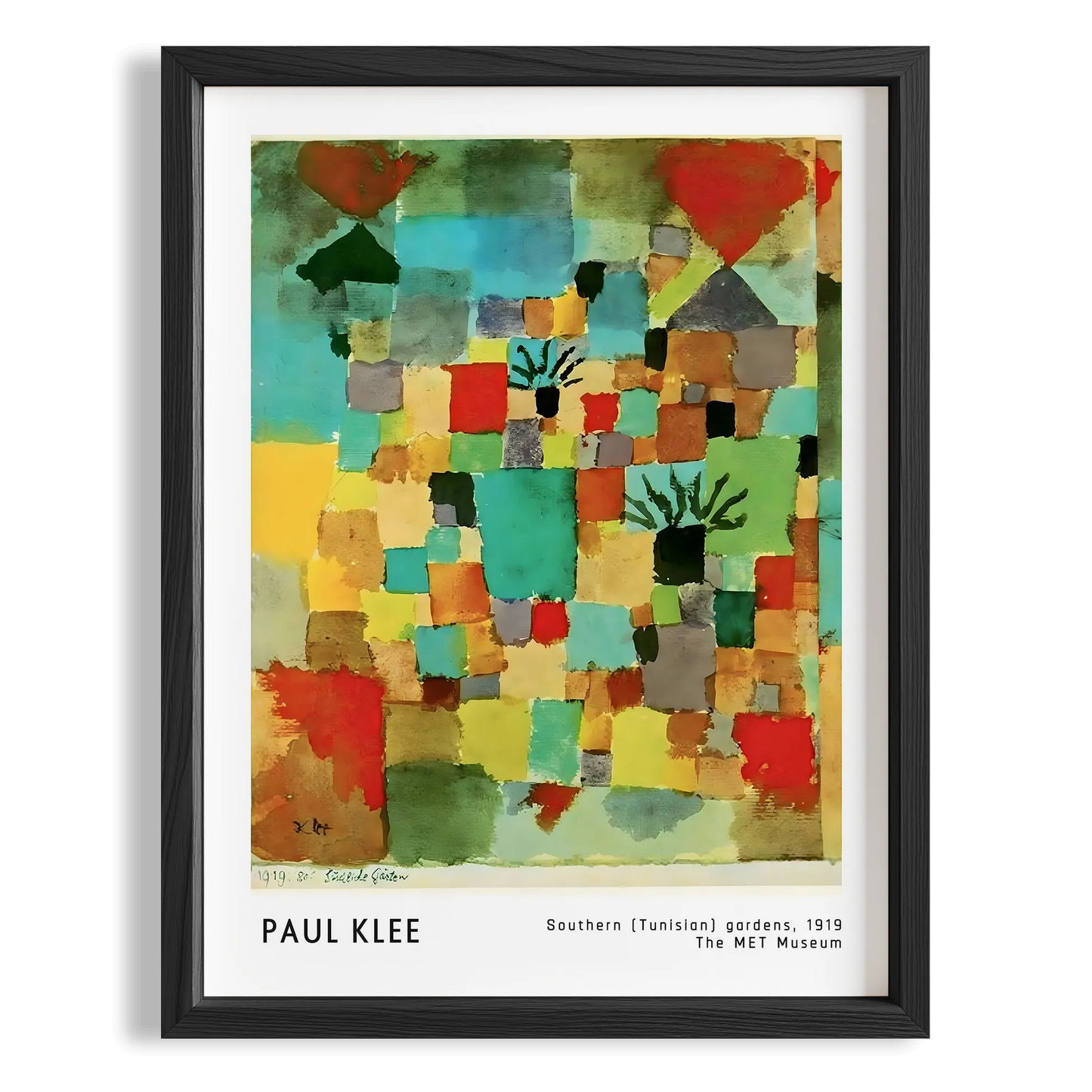 Paul Klee Tunus'un Güney Bahçeleri 1919 Suluboya I Duvar Tablosu