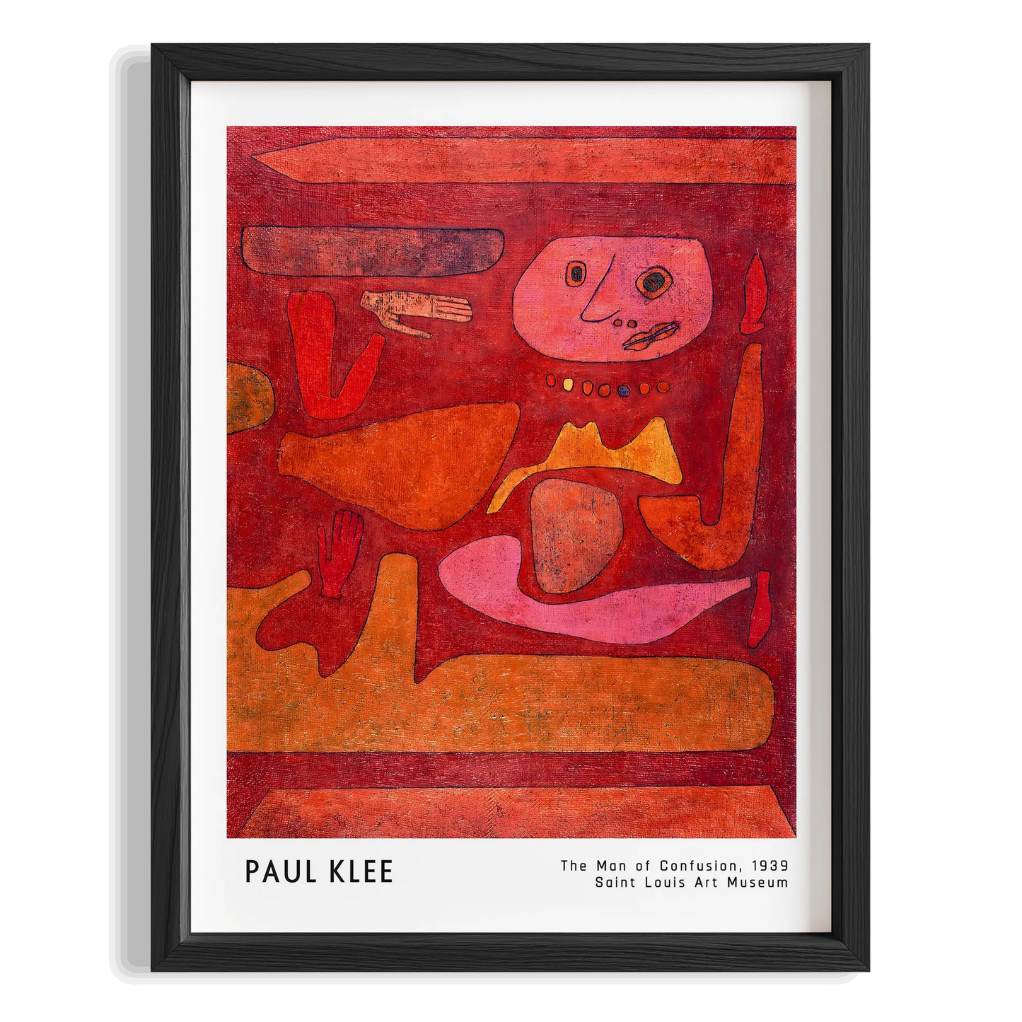 Paul Klee Kafa Karışıklığı Adamı 1939 Suluboya I Duvar Tablosu