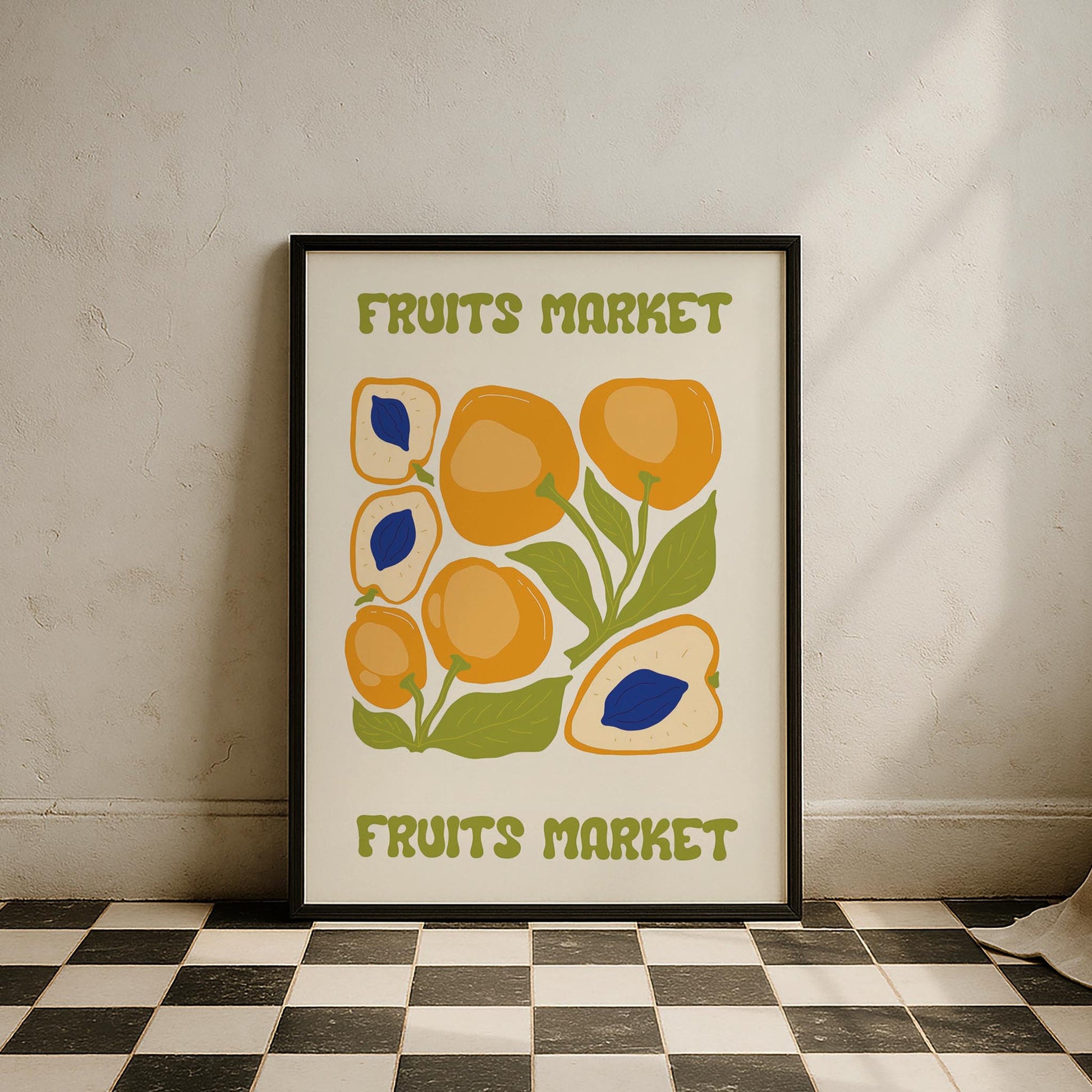 Fruits Market III Meyveler Mutfak Duvar Tablosu