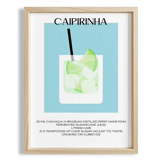 Caipirinha Kokteyl Tarifi Mutfak Duvar Tablosu
