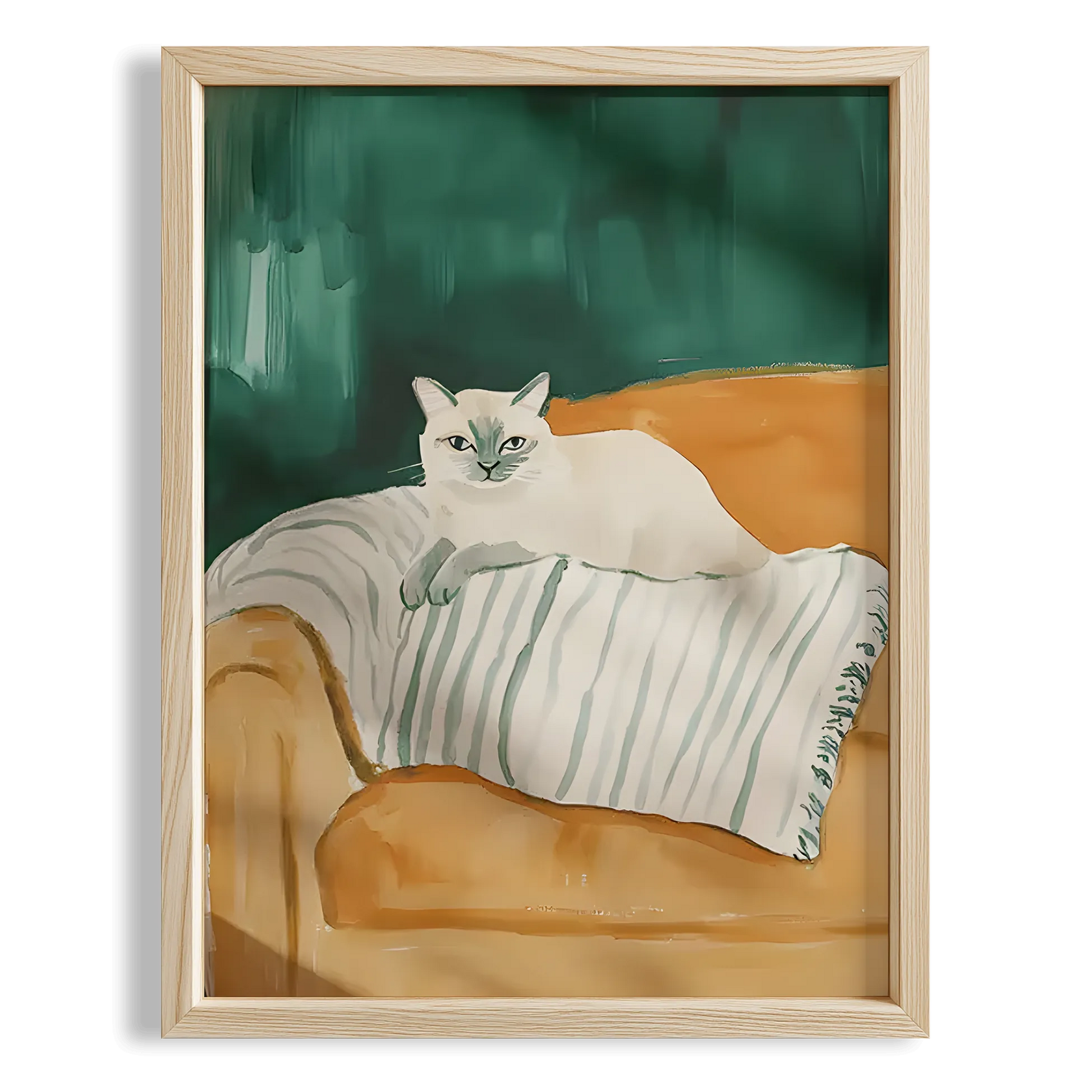 Kedi & Yastık I - Sakin Siesta