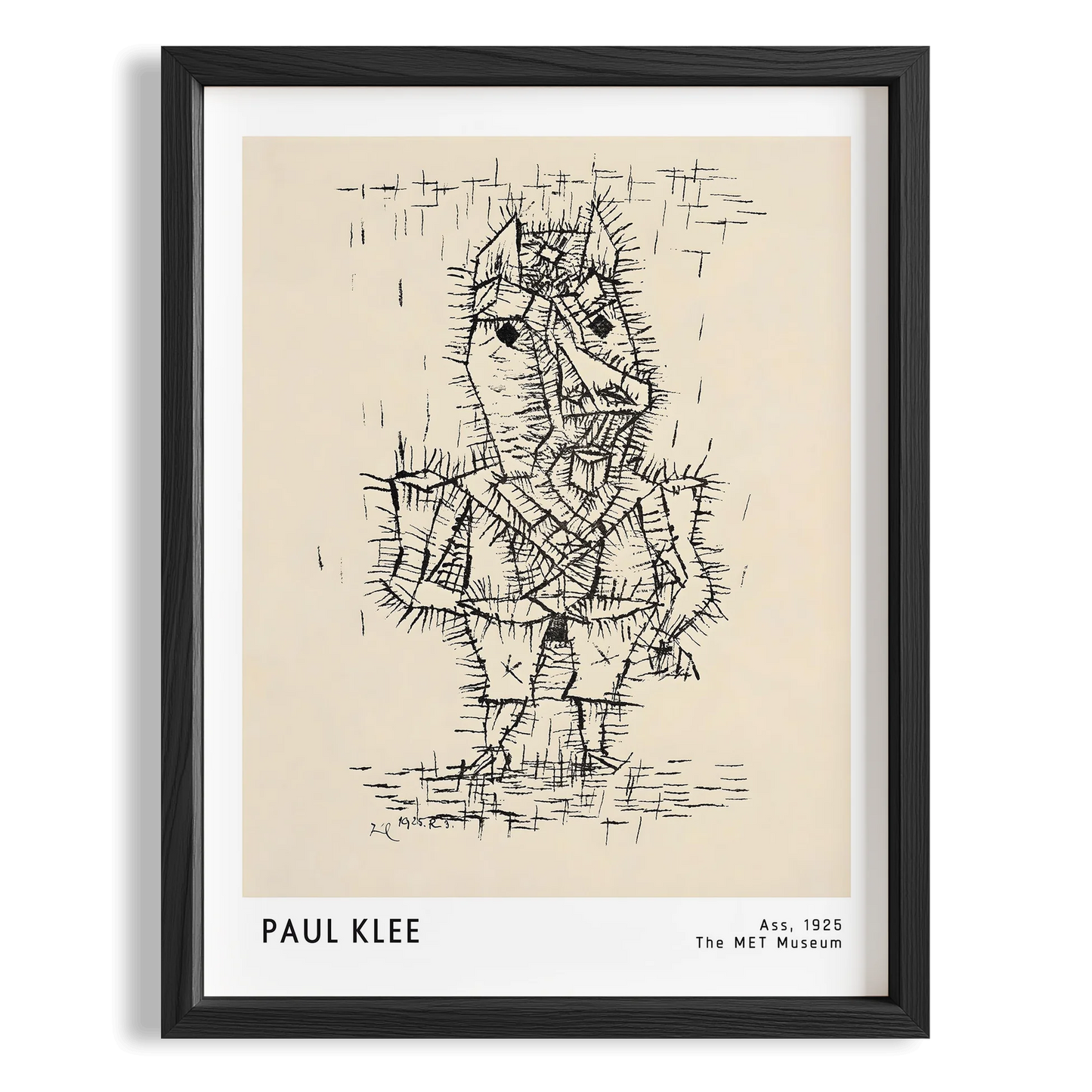 Paul Klee Eşek 1925 Suluboya I Duvar Tablosu