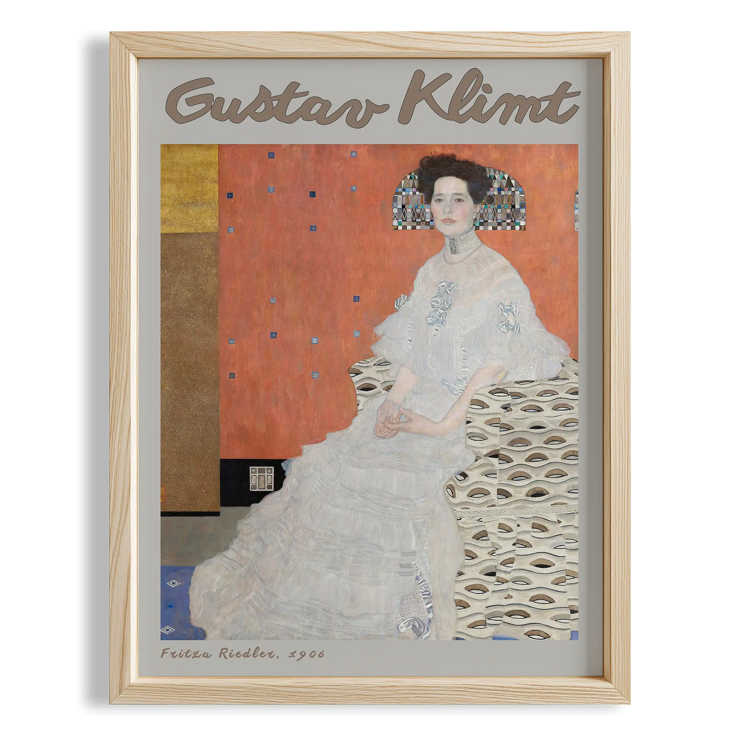 Adele Bloch-Bauer I - Gustav Klimt Ahşap Duvar Tablosu
