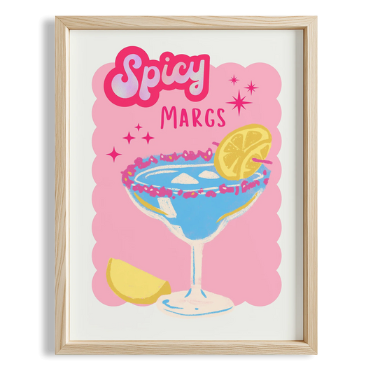 Spicy Margarita Kokteyller Mutfak Duvar Tablosu