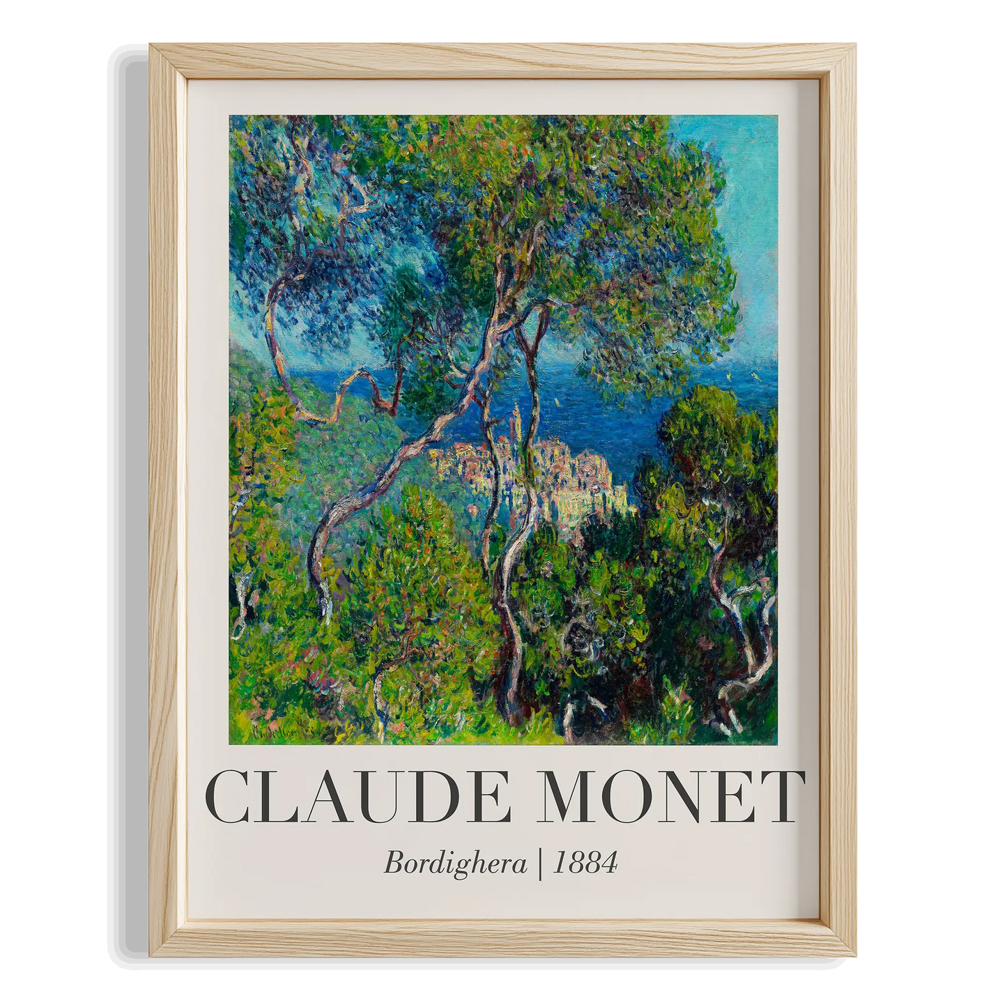 Bordighera Bahçesi - Claude Monet Ahşap Duvar Tablosu