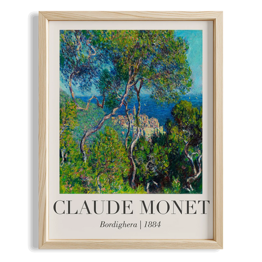 Bordighera Bahçesi - Claude Monet Ahşap Duvar Tablosu