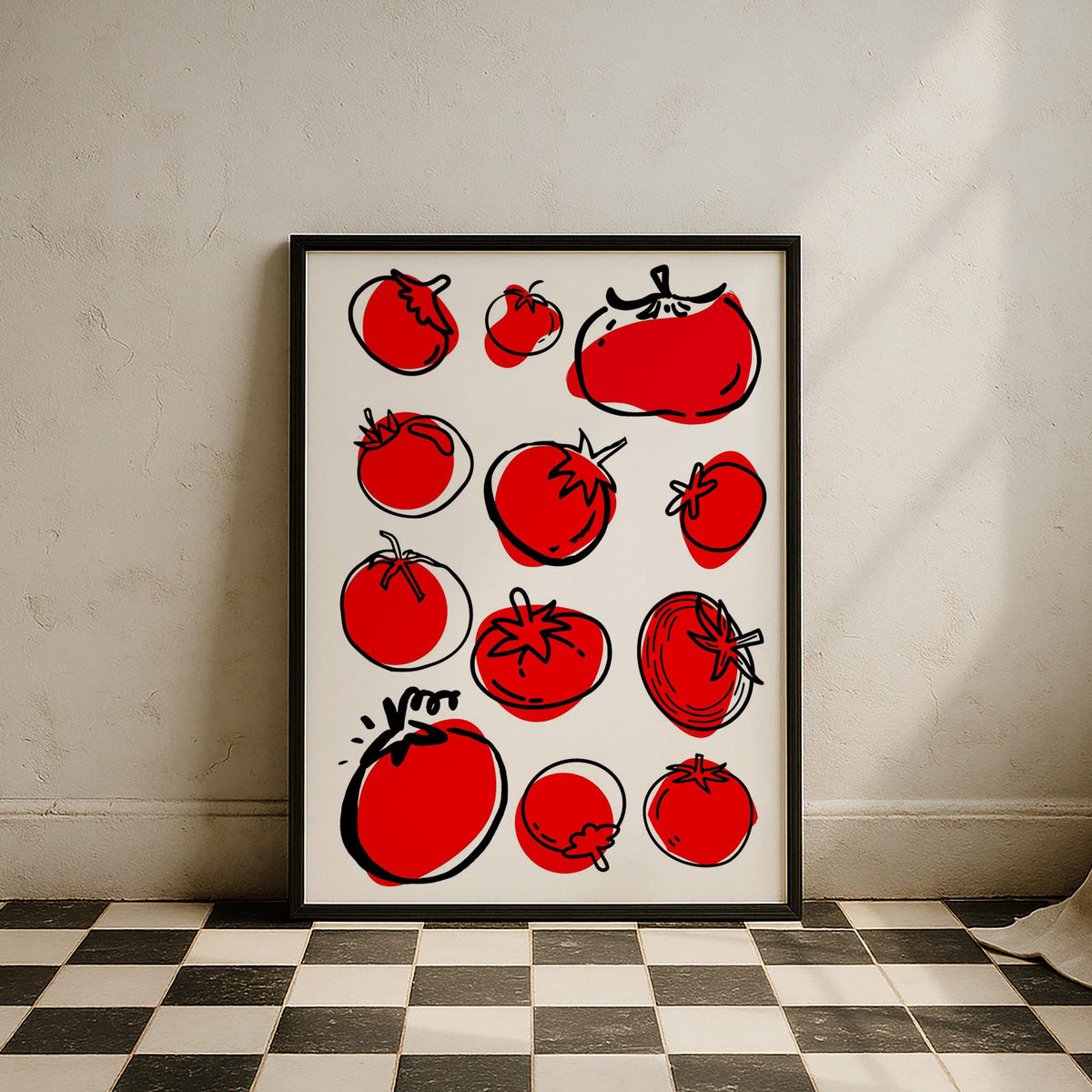 Pomodoro Domates I Mutfak Duvar Tablosu