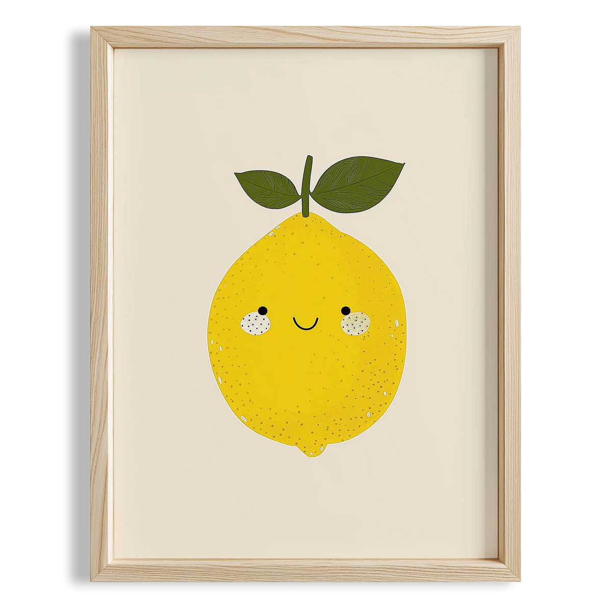 Sevimli Limon Çocuk Odası Ahşap Tablo