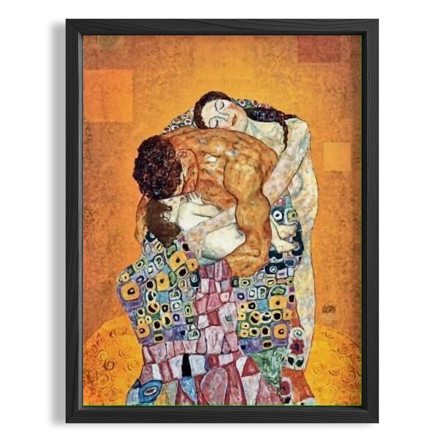 Anne ve Çocuk (Detay) - Gustav Klimt Ahşap Duvar Tablosu