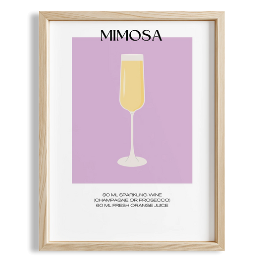Mimosa Kokteyl Tarifi Mutfak Duvar Tablosu