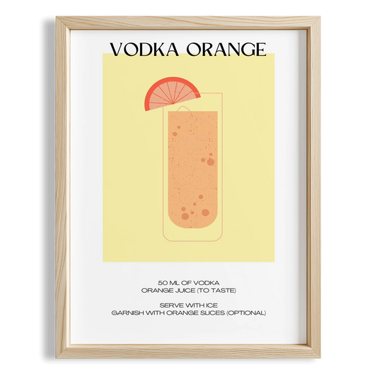 Vodka Orange Kokteyl Tarifi Mutfak Duvar Tablosu