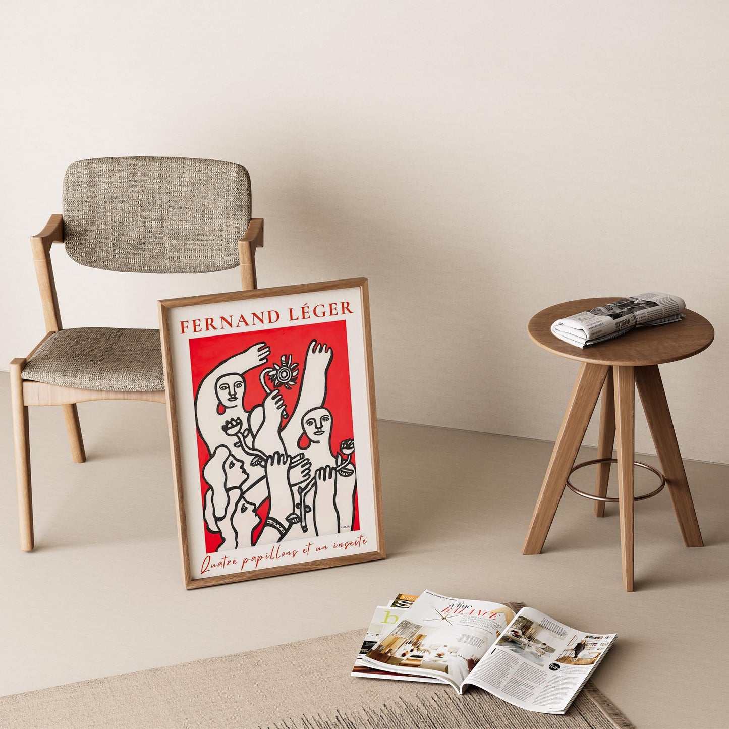 Fernand Leger 38 Duvar Tablosu
