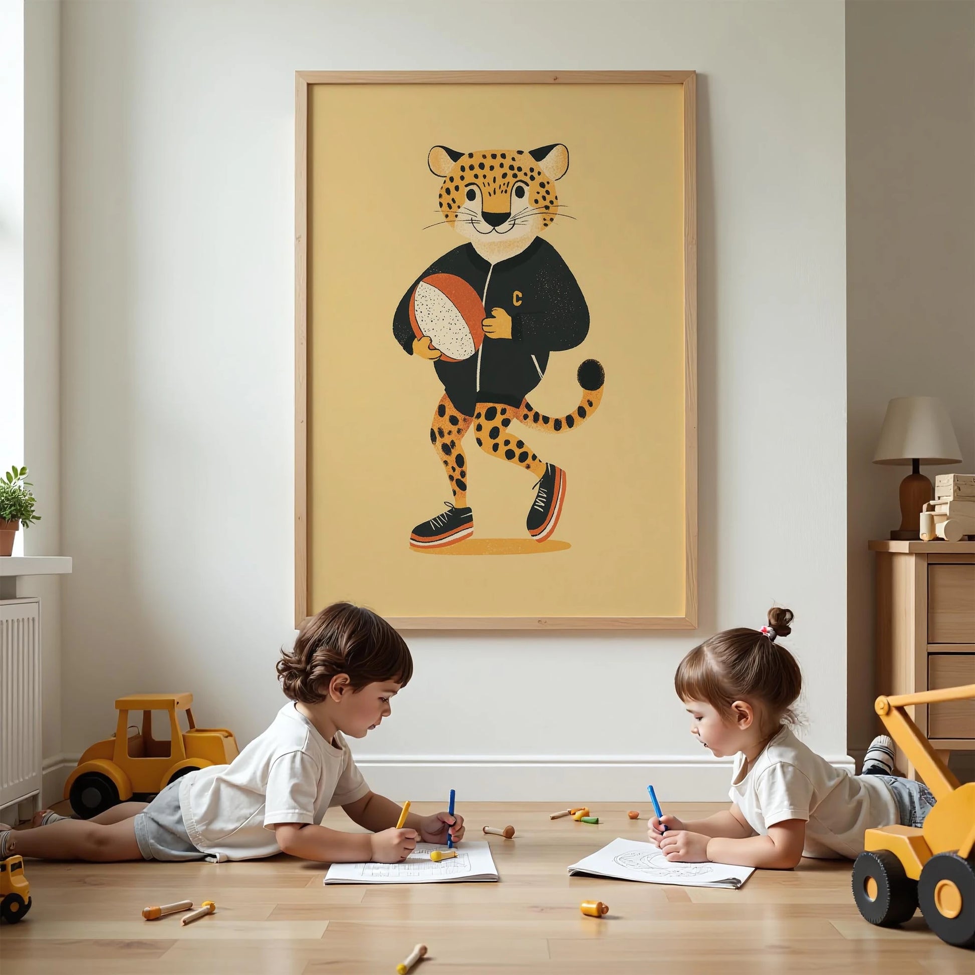 Sporcu Leopar - Krem Fon