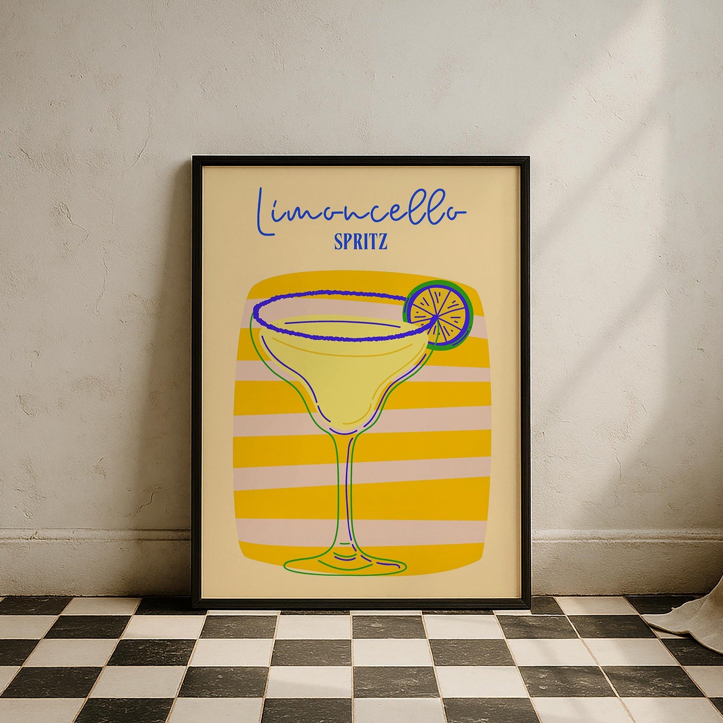 Limoncello Spritz Kokteyller Mutfak Duvar Tablosu