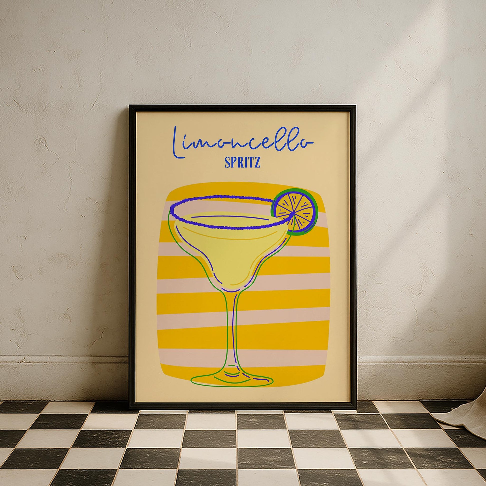 Limoncello Spritz Kokteyller Mutfak Duvar Tablosu