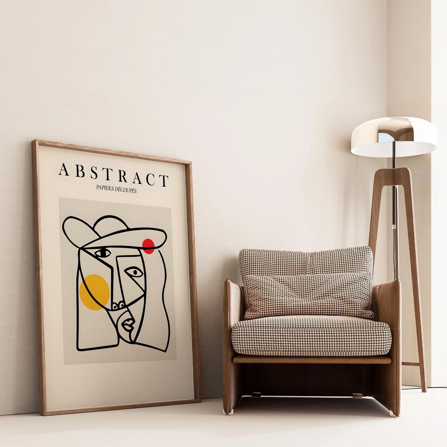 Matisse Picasso Kağıt Kesimleri Abstract Modern Formlar I Duvar Tablosu