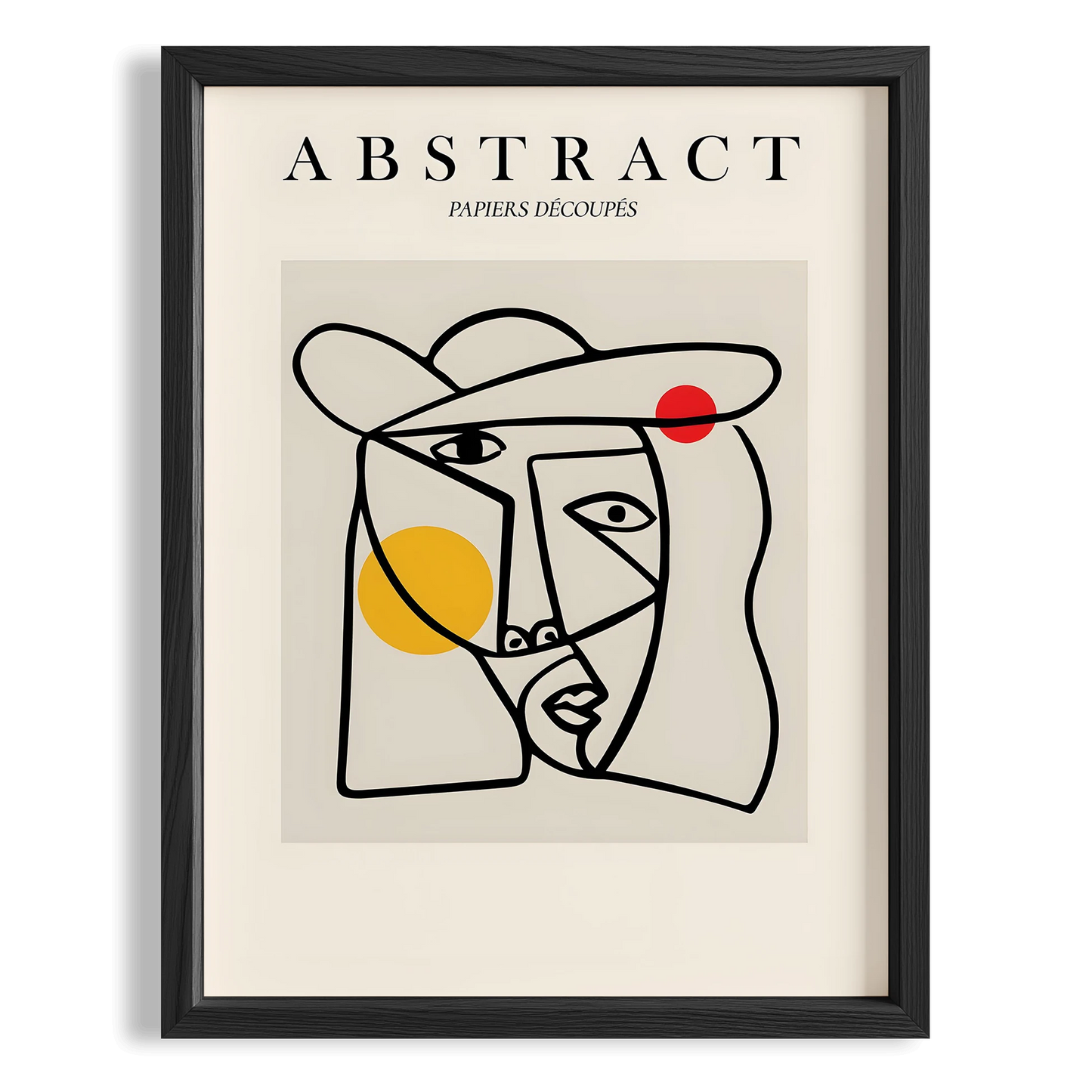 Matisse Picasso Kağıt Kesimleri Abstract Modern Formlar I Duvar Tablosu