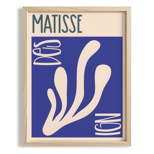 Matisse Kağıt Kesimleri Abstract Serisi Kobalt Mavisi Dallar II Duvar Tablosu